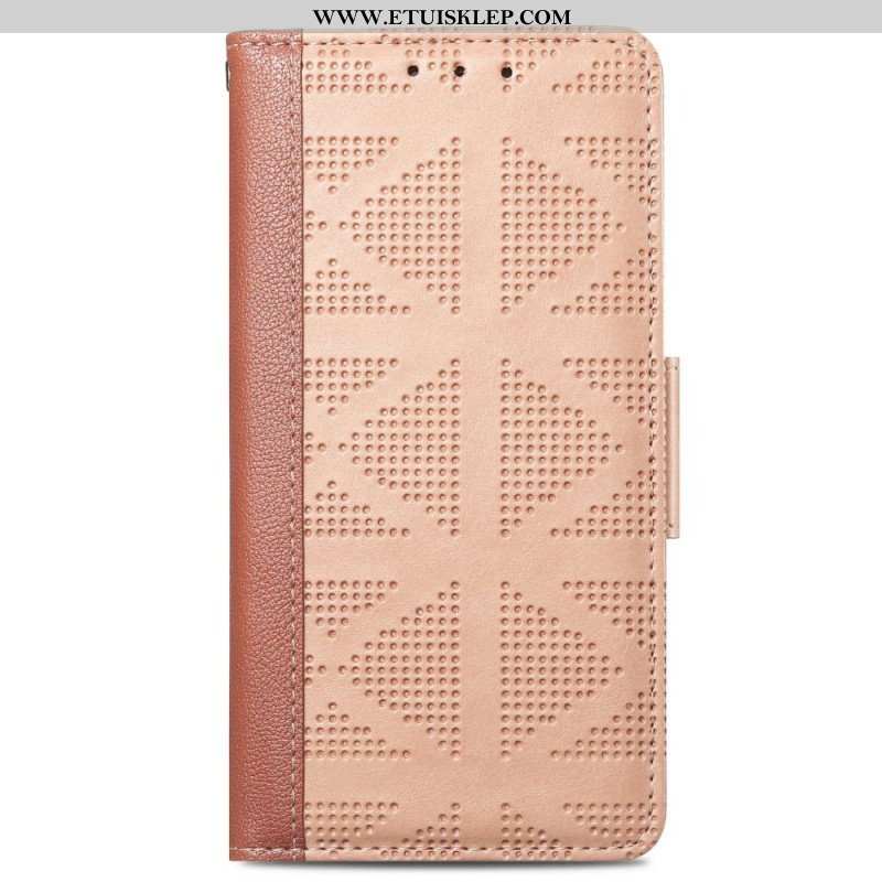 Etui Folio do iPhone 14 Skórzany Styl Retro